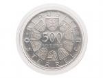 500 Schilling 1984 - 700. výročí kláštera Stams v Tyrolsku_