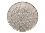 500 Schilling 1983 - 100. výročí Vídeňské radnice_