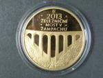 5000 Kč 2013 Mosty - železniční most v Žampachu, 1/2 OZ