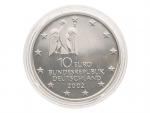 10 Euro 2002 J, Výstava současného umění Documenta 2002, 0.925 Ag, 18g_