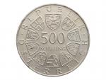 500 Schilling 1985 - 2000. výročí Bregenzu_