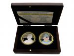 2x 5 Dollar 2023 - Jaroslav Hašek a Dobrý voják Švejk, 2 Oz, 0.999 Ag, náklad 199 kusů, číslováno na hraně 028/150, uloženo v dřevěné etui_