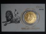 50 Dollars 2019 Zlatá uncová investiční mince Český lev, b.k., 1 OZ Au 0,999, 31,1g, Česká Mincovna, náklad 100 ks