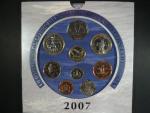 Sada oběžných mincí 2007, kvalita BU + etue