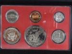 Sada proof oběžných mincí 1973