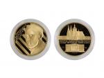 2009, Česká mincovna, Jiří Dostál - zlatá medaile návštěva Baracka Obamy v ČR, Au 0,999, 15,56g (1/2 OZ), průměr 28mm, náklad 2000 ks, etue, certifikát