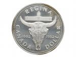 1 Dollar 1982 - 100. výročí založení města Regina v Saskatchewanu, 23g, 0.500 Ag_