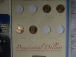 2x Sada pamětních mincí 1 Dollar 2007/2016, 79 kusů, Presidential Dollars