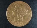20 Dolar 1907, 33.436 g, 900/1000
