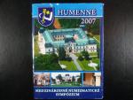 2007 ročníková sada Humenné - mezinárodní numizmatiské sympózium