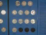 Kompletní sada Ag 1/4 Dollars 1948-1964 (45 ks), Washington Quarters