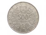 500 Schilling 1983 - 100. výročí Vídeňské radnice_
