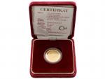 2003, Česká mincovna, zlatá medaile Václav Havel 10.let ČR, Au 999,9, 7,78g, náklad 500 ks, etue, certifikát, drobné skvrnky_