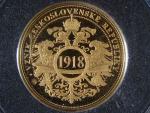 Kolekce Historie ČSR 2018- Vznik ČSR 1918, Au 0.9999, 13 mm, 1.25 g