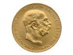 100 Korona 1915 novoražba, 33,87g, 0.900 Au..