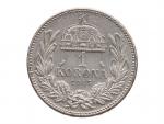 1 Korona 1915 K.B., ražební lesk_