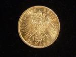Prusko, Wilhelm II (1888-1918), 20 Mark 1914 A, J. 253
