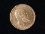 Württenberg, Wilhelm II. (1891-1918), 10 Mark 1901 F, J.295