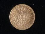 Württenberg, Wilhelm II. (1891-1918), 10 Mark 1901 F, J.295