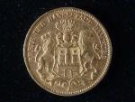 Hamburk, 10 Mark 1879 J, J.209
