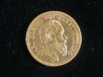 Württenberg, Karl I. (1864-1891), 20 Mark 1873 F, J.290