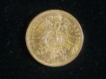 Württenberg, Karl I. (1864-1891), 20 Mark 1872 F, J.290