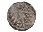 Jiří z Poděbrad 1458-1471 - kruhový peníz se šachovanou orlicí, Brno po r. 1457, SNS I 457_