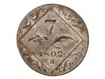 7 Krejcar 1802 B, Kremnica, 4,08 g., N 26, Früh.1825_