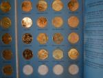 Kompletní sada Statehood Quarters 1999-2009, pozlaceno