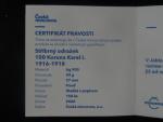 Karel I., 100 Korona 1918, Ag novoražba ČM 2026, náklad 300 ks, certifikát, etue