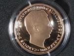 Karel I., 100 Korona 1918, Au novoražba ČM 2026, náklad 30 ks, Au 0,900, 33,88 g, certifikát, etue