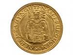 Dukát 1928 sv. Václav, náklad 18983 kusů_