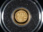 10 Franks 2006 - Athénská sova, Au 999/1000, 0.5 g, 11 mm + certifikát