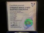 1 Dollar 2014 - Martina Sáblíková Ag 999, etue + certifikát