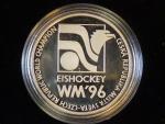 ČSLH vítěztví ve Vídni 1996, Ag 0.959, 16 g, průměr 31 mm, etue