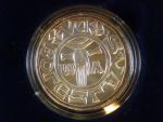 Replika denáru Boleslava II. (1000. výročí úmrtí) 1999, Ag 0.999, 13 g, průměr 28 mm, etue