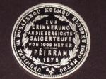 1 Zlatník 1875 Příbramský odražek Ag, novoražba Kremnice