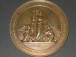 Cu  medaile 1869, (J. TAUTENHAYN), NÁVŠTĚVA BOŽÍHO HROBU - JERUZALÉM, F.J.I