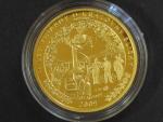 2009, pamětní 5ti dukátová medaile U královny Elišky, Au 999,9, 15,56g, číslovaná č.26, náklad 70ks 