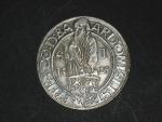 novoražba šlikova tolaru z roku 1525, mincovna Kremnice 1974, Ag 0.900, 29g, Zdeněk Kolářský, letáček SBČS v angličtině