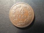 4 Kreuzer 1861A