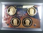 1 $ 2009 prezidenti č. 9 - 12, originální etue, provedení proof