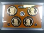 1 $ 2011 prezidenti č. 17 - 20, originální etue, provedení proof