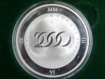 2000 Kč 2000, milénium (mince s hologramem), Au/Ag, drobné skvrnky