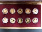 sada 10ks pamětních mincí 2500 Kč kulturní památky technického dědictví v pamětní etui, certifikáty