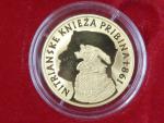 100 Euro 2011 Pribina nitranske knieža 1150.výročie úmrtia, Au 900, 9,5g, etue, certifikát