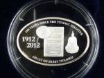 10 Dollars 2012 100.let od zkázy Titaniku - nekolorovaná, Ag 999, 31,1g, náklad 2012 ks, etue, certifikát,
