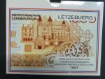 Luxemburg, oficielní sada mincí 1991