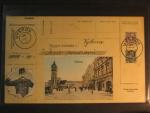 Vyškov, bar. pohl. stylizovaná poštovní poukázka, prošlá