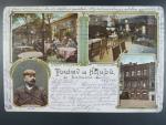 Praha restaurace U Holubů, prošlá 1909